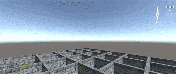Procedural maze being generated