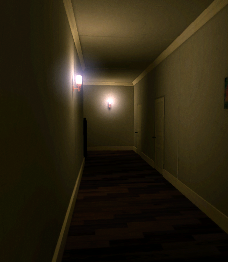 True Horror Corridor Painting