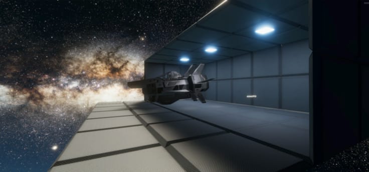 VR Spaceship Simulation Screenshot